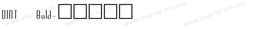 DINT Bold字体转换